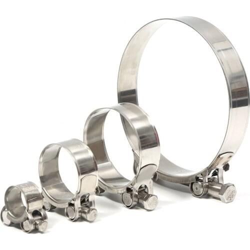 304 Stainless Steel Powerful Strengthen Clamp Hose Clamp Circular Air Water Pipe Fuel Hose Clips Of Water Pipe Fasteners Clamps