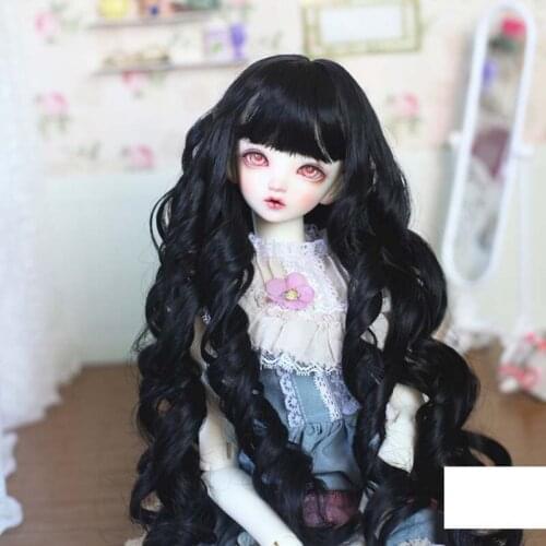 1/3 1/4 1/6 Doll Wig Hair Curls Fashion DIY Head Princess Doll long Hair wig Children Toy Gift For Doll