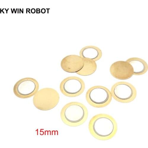 100 Pcs/Lot Piezoelectric Piezo Ceramic Wafer Plate Buzzer Loudspeaker Dia 15mm For Arduino Diy