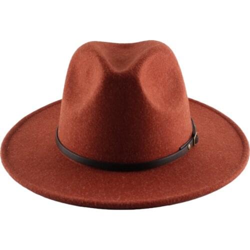 2021 high-grade felt material top hat fedora hat unisex hat cross-border European and American fashion hat male шляпаженская