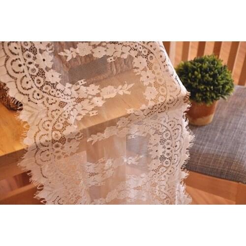 3.3 Yards Chantilly Lace Trim White Eyelash Lace Fabric for Wedding Gowns, Bridal Veils, Mantilla