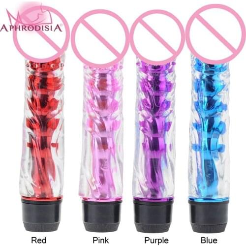 APHRODISIA Powerful Multi-Speed Dildo Vibrator, Clear Penis Vibrator, Sex Toys For Women, Sex Products