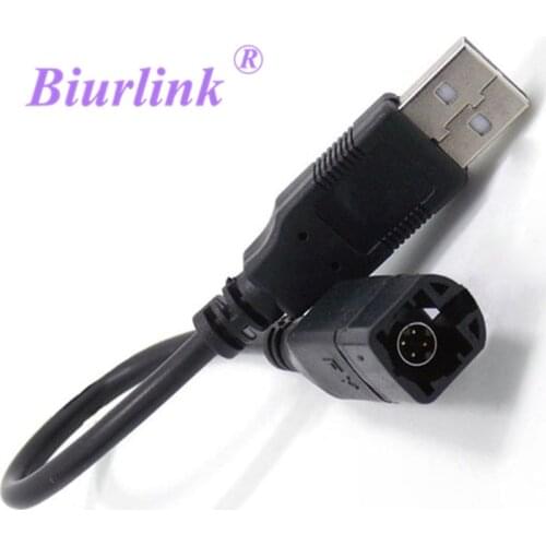 Biurlink Car Radio USB Interface Transfer Cable Wire for Volkswagen