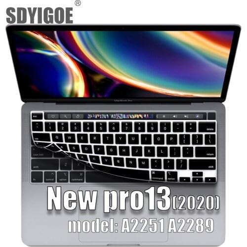 For macbook pro13 2020 New pro 13 Keyboard cover Laptop cover 13 inch A2289 A2251 silicone keyboard cover Russian French Spanish