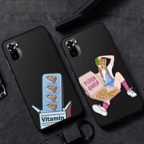 Ins pizza girl Phone Case For Xiaomi Mi Redmi Note 8T 9T 9S 9A 10 7 8 9 Lite pro