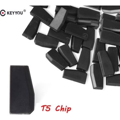 KEYYOU 5x 10x 20x 50x T5-20 Transponder Chip Blank Carbon T5 Cloneable Chip For Auto Car Key Cemamic Car Key T5 Chip New