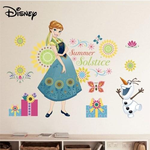 Disney cartoon anime stickers ice cold romance boys and girls room bedroom stickers decorative creative stickers