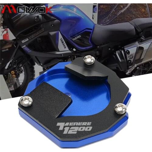 For YAMAHA XT 1200 ZE XT1200ZE SUPER TENERE 2014-2018 Kickstand Foot Side Stand Extension Pad Support Plate Logo ''TENERE1200"