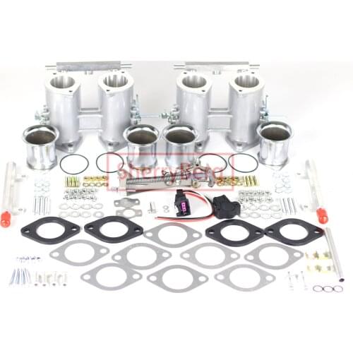 SherryBerg Dual DCOE KIT 40MM/42MM/45MM/48MM/50MM Throttle Bodies SET for Weber JENVEY Dellorto Solex Replace Carburetor Carb