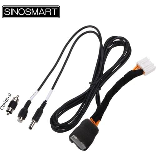 SINOSMART C12 Connection Cable for Mazda 3 Sedan Axela Reversing Camera to OEM Monitor without Damaging the Car Wiring