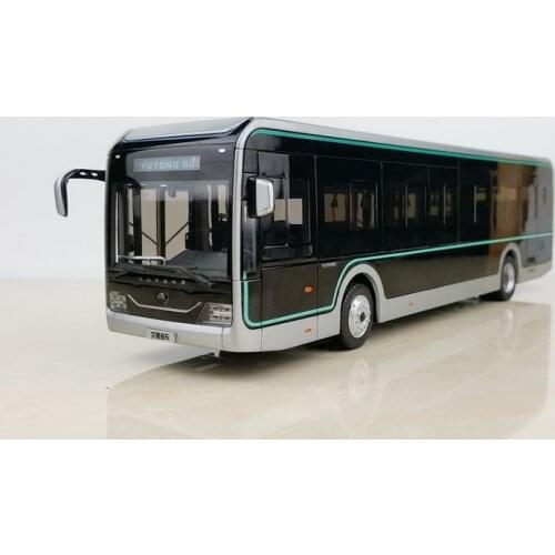 Collectible Diecast Toy Model Gift 1:42 Scale Yutong U12 Pure Electric Bus City Transit Bus Lighting Vehicle Model Decoration