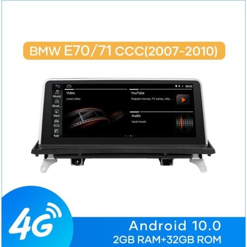 MCWAUTO for BMW X5 E70 X6 E71 2007-2010 CCC System Android 10.0 Car Multimedia 10.25" GPS Navigation fit with iDrive Fucntion 4G