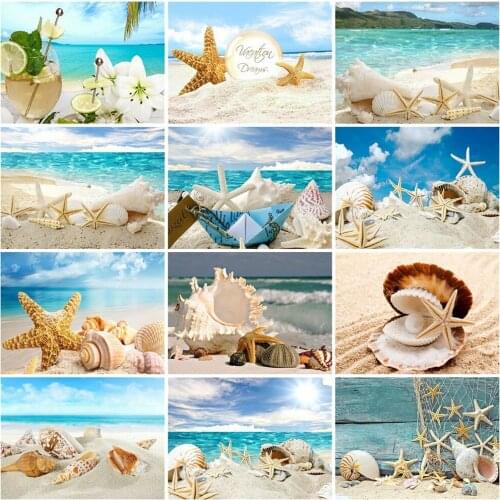 MomoArt 5D DIY Diamond Painting Shell Rhinestone Art Diamond Embroidery Seaside Landscape Mosaic Sale Home Decorations