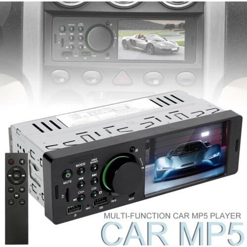 4.1 Inch 1 Din Dual USB Bluetooth Multimedia MP5 Player Auto Stereo Radio Support Fast Phone Charging & Rear View Camera