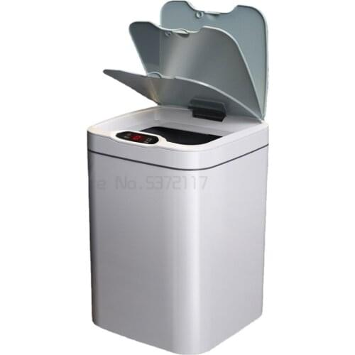 Garbage can intelligent induction household paper basket with cover large capacity electric automatic paper drum with cover