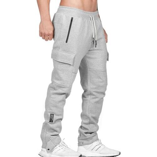 2021Autumn and Winter New Mens Sports Pants Loose Large Size Solid Color Straight Casual Pants Sweatpants Men Mens Clothing