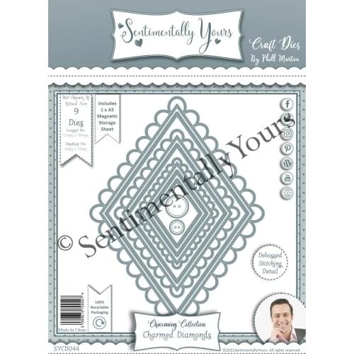 2021 New Arrival Rhombus Shape Metal Cutting Dies Craft for Scrapbooking Handmade Tools Knife Mould Blade Punch Stencils Model