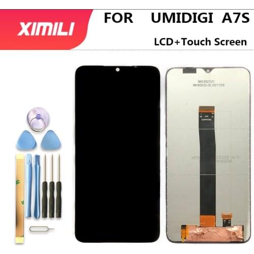 New 100% Original 6.53 Inch Umidigi A7S LCD Display+Touch Screen For UMIdigi A7 S Replacement Parts + Disassemble Tools