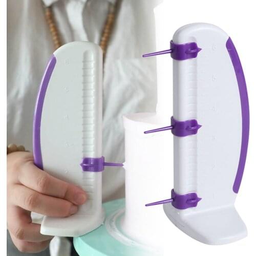 Food Grade Plastic Cake Ruler Cake Marker Decorative Ruler Leveler Decorator Garland Border Baking Cake Decorating Tools TSLM1