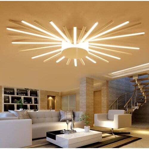 Postmodern Simple Creative Personality LED Ceiling Light Sunflower Living Room Bedroom Light Art Restaurant Ceiling lamp