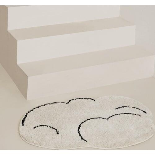 Fluffy Cloud Rug Bathroom Mat Nordic Carpet Bath Floor Anti Slip Pad Bathmat Doormat Home Kids Room Nursery Decor
