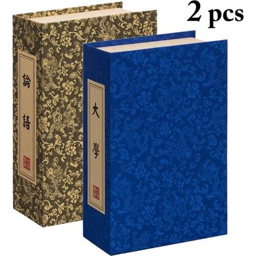 2PCS Lifelike Fake Book Creative Decorative Book False Book Photo Prop For Home Bar And Study Room