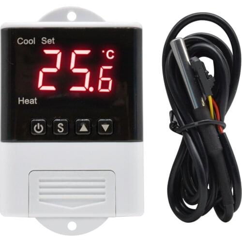 DTC2200 AC 110V 220V Thermostat Temperature Controller Heating Cooling Sensor Electronic Digital Microcomputer Thermoregulator