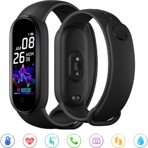 M5 Smart Watch Men Women Heart Rate Monitor Blood Pressure Fitness Tracker Smart Band Sport Bracelet for IOS Android