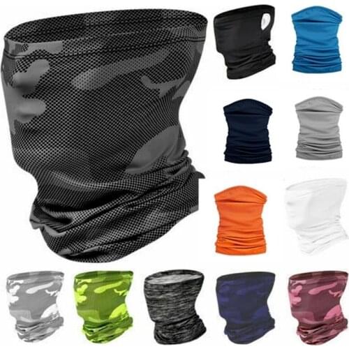 Sport Cycling Hiking Scarves Summer Outdoor Cooling Neck Half Face Cover Shield Windproof Dustproof Breathable Bandanas Headband