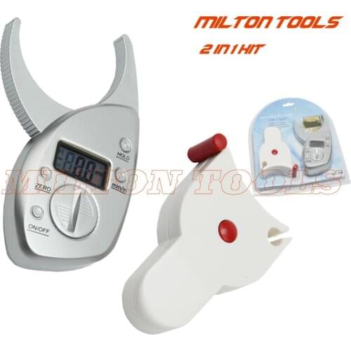 Digital body fat caliper and body measure tape 2in 1 Kit Digital body fat analyzer + Tape Measure Pack Skin Muscle Tester