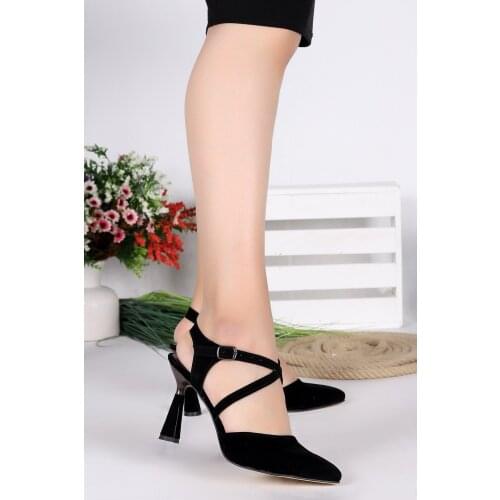 Woggo Pnt 321010 Suede Casual 10 Cm Heel Women Sandals Shoes