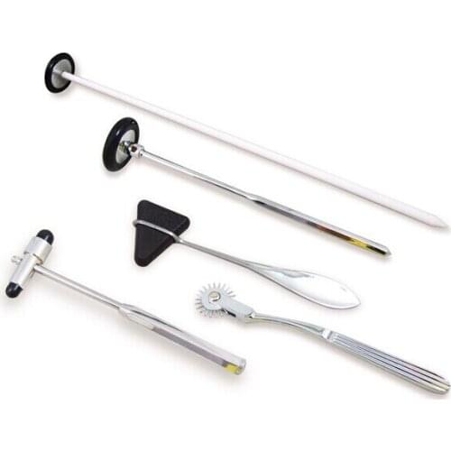 5pcs/set Percussion Hammer Medical Diagnostic Neurological Reflex Hammer Set Five Suits Multifunction Nerve Plexor