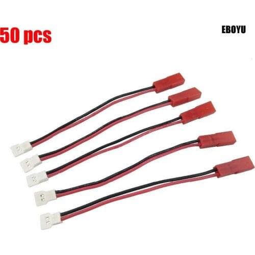 50pcs * XT to JST Lipo Battery Adapter Cable Charging Cable for Syma Wltoys JJRC TKKJ MJX UDI Cheerson RC Quadcopter Drone