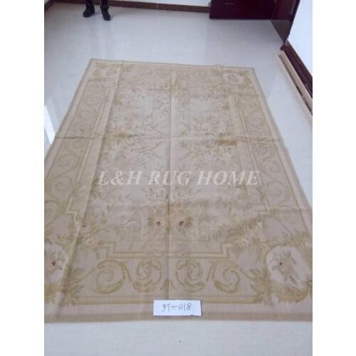Free Shipping 4'X6' Woolen Aubusson rug handmade 100% wool rugs and carpets