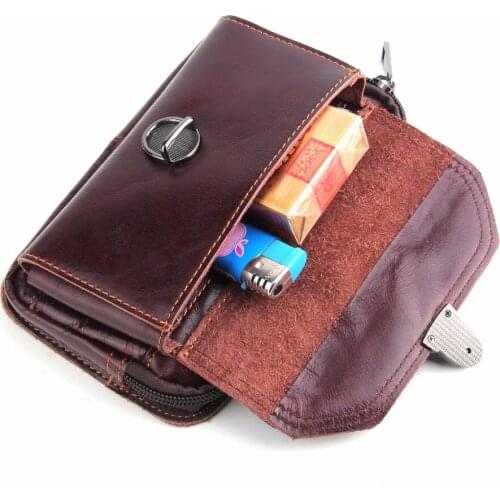 Genuine Cow Leather Belt Clip Phone Case Dual Pouch For Xiaomi Redmi Y1/Y1 Lite,Mi A1,Redmi 5a/5a prime,Mi Note 3,Mi A1 (5X)