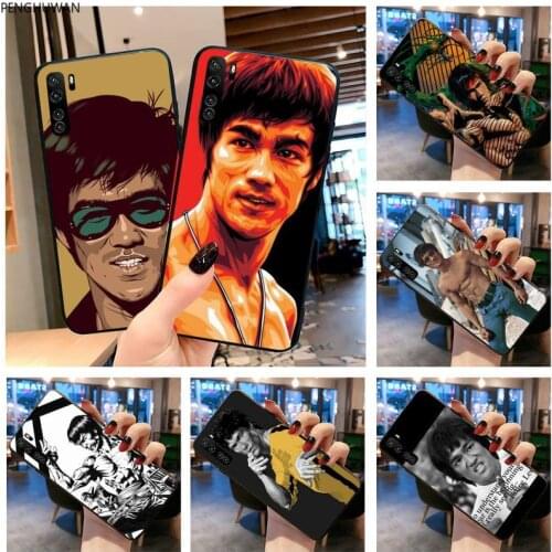 Bruce lee black Phone Case Hull for Huawei P20 P30 P40 lite E Pro Mate 30 20 Pro P Smart 2020 prime