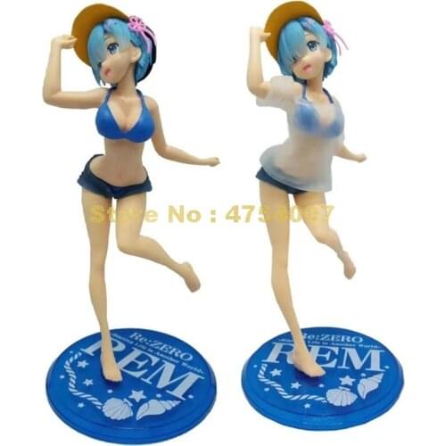 Anime re: life in a different world from zero rem swimsuit wear action figure collection dolls 24cm Toy