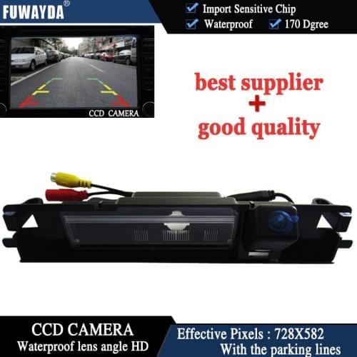 FUWAYDA CCD HD Camera Car Rear View Reverse Back Color 170 DEGREE Camera For Toyota Yaris/Vitz WATERPROOF HD