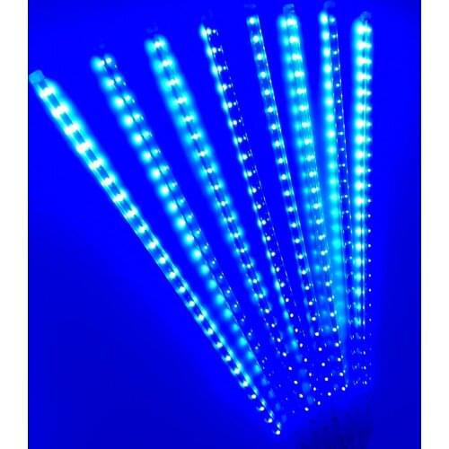 12V DC 30cm Meteor Shower Rain 8 Tubes LED String Lights Waterproof Outdoor Garden Decoration Light with Plug Tail