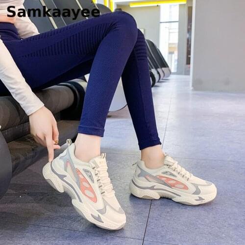 Size 35-40 Women Sneakers Spring Autumn Female Casual Shoes Zapatos Mujer Vulcanize Tennis Thick Bottom Breathable Footwear y47