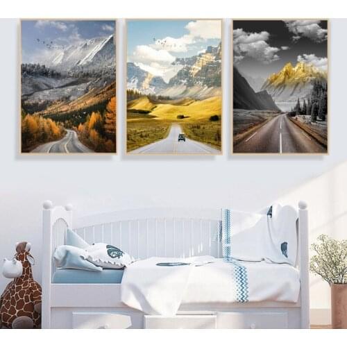 Landscape Pictures Home Decor Nordic Canvas Painting Wall Art Modern Realist Nature Scenery Posters and Prints for Living Room