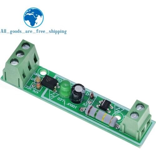 TZT 1-Bit AC 220V Optocoupler Isolation Module Voltage Detect Board Adaptive 3-5V For PLC Isolamento Fotoaccoppiatore Module