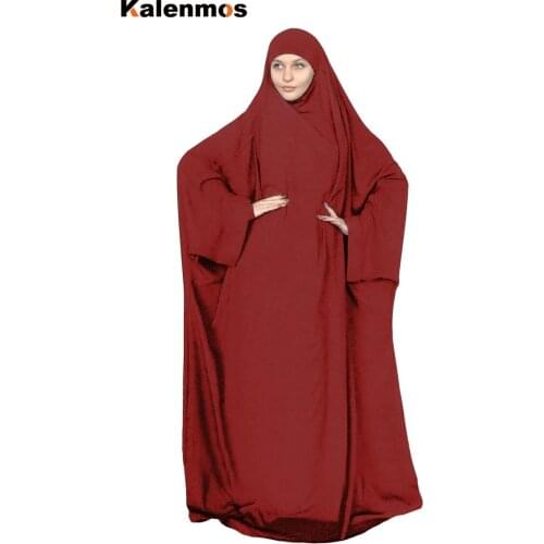 Eid Muslim Prayer Garment Dress Women Abaya Jilbab Hijab Long Khimar Outfit Ramadan Abayas Islamic Clothes Niqab Djellaba Burka