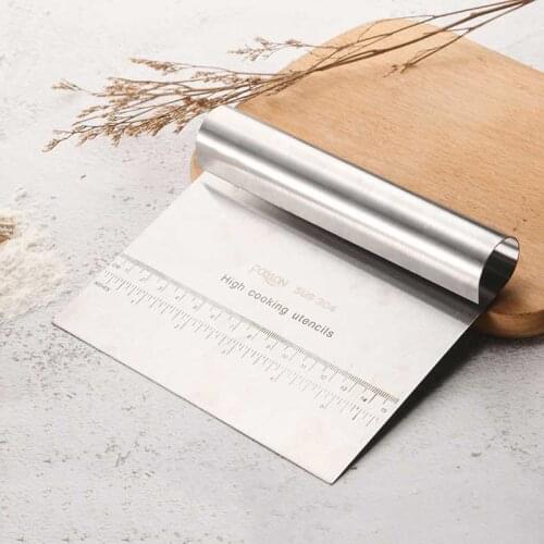 Stainless Steel Pastry Cutters Cake Cream Spatula Pizza Dough Scraper Multifunctional Baking Tools Kitchen Accessories