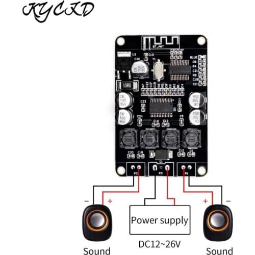 TPA3110 Bluetooth Digital Amplifier Board 15W+15W 2.0 Channel Wireless Audio Receiver AMP DC 8-26V Sound System Home Speaker DIY