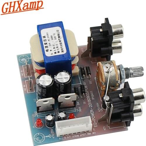 GHXAMP Equalizer Power Supply Board With Volume Control Preamp Plane Dual Power Regulated Output 5V