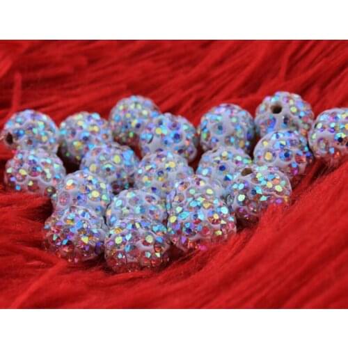 One Hole Half Drilled For Earrings 150pcs/lot hot mixed color white balck hk8 blue 10mm Beads DIY crystal