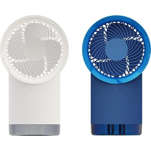 2 In 1 Portable Mini Fan Humidifier USB Charging Air Cooler Home Office Desktop Silent Spray Misting Cooling Fan