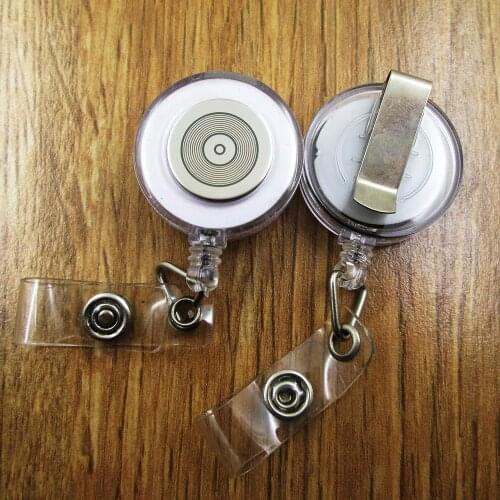 Record ID Badge Reel gift for him/her friend family retractable recoil id badge holder work fun