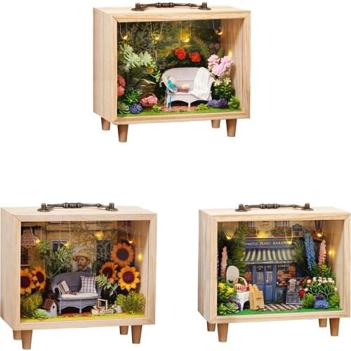 Assembled 3D Dollhouse Furniture Manual Assembling Toys Miniature Kit for Birthday Gifts Children Toy Supplies